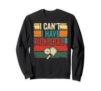 Retro Sunset: No Puedo Tener un Jugador de Pickleball Sudadera
