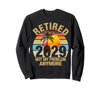 Retro Sunset Retired 2029 Ya no es mi Problema Jubilación Sudadera