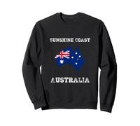 Retro Sunshine Coast Australia Bandera de Australia Envejecida Sudadera