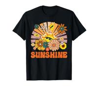 Retro Sunshine Funny Sunshine Summer Girasol Floral Flower Camiseta