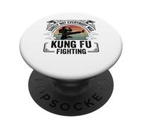 Retro Surely Not Everybody Was Kung Fu Fighting PopSockets PopGrip Adhesivo