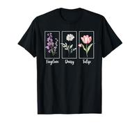 Retro Sutil Floral Foxtrots Deltas Tangos Flor Camiseta