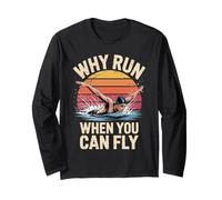 Retro Swimming Butterfly Swim Why Run When You Can Fly Quote Manga Larga