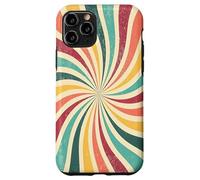 Retro Swirl Rainbow 70s Estética Boho Verano Carcasa para iPhone 11 Pro