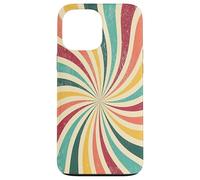 Retro Swirl Rainbow 70s Estética Boho Verano Carcasa para iPhone 13 Pro MAX