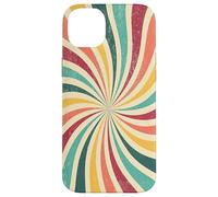 Retro Swirl Rainbow 70s Estética Boho Verano Carcasa para iPhone 14 Plus