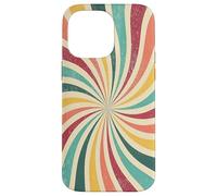 Retro Swirl Rainbow 70s Estética Boho Verano Carcasa para iPhone 14 Pro MAX