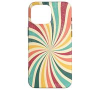 Retro Swirl Rainbow 70s Estética Boho Verano Carcasa para iPhone 16 Pro MAX