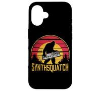 Retro Synthsquatch Música Sintetizador Amante Atardecer Vintage Carcasa para iPhone 16