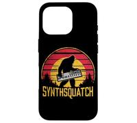 Retro Synthsquatch Música Sintetizador Amante Atardecer Vintage Carcasa para iPhone 16 Pro