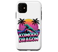Retro Synthwave Komodo Dragon Island Monitor Carcasa para iPhone 11