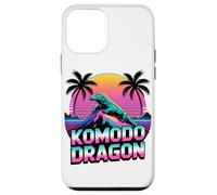 Retro Synthwave Komodo Dragon Island Monitor Carcasa para iPhone 12 mini