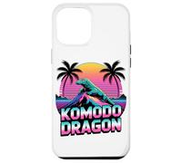 Retro Synthwave Komodo Dragon Island Monitor Carcasa para iPhone 12 Pro Max