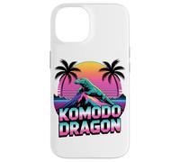 Retro Synthwave Komodo Dragon Island Monitor Carcasa para iPhone 14