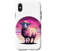 Retro Synthwave Oveja Gafas de Sol Cordero Corderitos Carcasa para iPhone X/XS