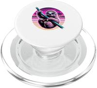 Retro Synthwave Perezoso Lento Gafas de Sol Oso Perezosos PopSockets PopGrip para MagSafe