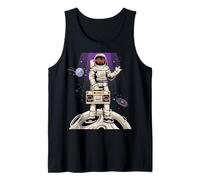 Retro Tape Astronauta EDM Rave BPM Addict Sober Raver PLUR Camiseta sin Mangas
