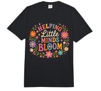 Retro Teacher Helping Little Minds Bloom Floral Cita Comfort Colors Adult Heavyweight T-Shirt