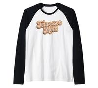 Retro Tennessee Mom Cute Retro Denim Fashion Women's Camiseta Manga Raglan