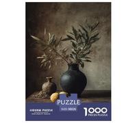 Retro Textured Vida Muerta Puzzle Imposible,desafío para Adultos Interesante Entretenimiento Creativo 1000 Piezas Obra De Arte De Juego De para Adultos Y Niños 38x26cm/1000pcs