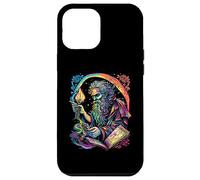 Retro The Hermit Tarot Card Occult Gothic Creepy Colorful Carcasa para iPhone 12 Pro Max