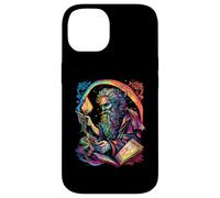 Retro The Hermit Tarot Card Occult Gothic Creepy Colorful Carcasa para iPhone 14