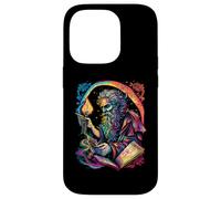 Retro The Hermit Tarot Card Occult Gothic Creepy Colorful Carcasa para iPhone 14 Pro