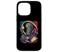Retro The Hermit Tarot Card Occult Gothic Creepy Colorful Carcasa para iPhone 14 Pro Max