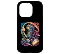 Retro The Hermit Tarot Card Occult Gothic Creepy Colorful Carcasa para iPhone 15 Pro