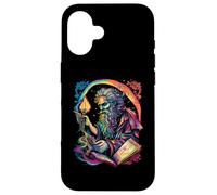 Retro The Hermit Tarot Card Occult Gothic Creepy Colorful Carcasa para iPhone 16
