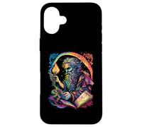 Retro The Hermit Tarot Card Occult Gothic Creepy Colorful Carcasa para iPhone 16 Plus