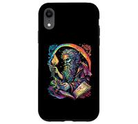 Retro The Hermit Tarot Card Occult Gothic Creepy Colorful Carcasa para iPhone XR
