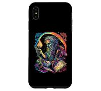Retro The Hermit Tarot Card Occult Gothic Creepy Colorful Carcasa para iPhone XS Max