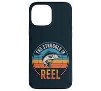 Retro The Struggle Is Reel Lubin Fishing, divertido pescador Carcasa para iPhone 13 Pro Max