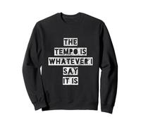 Retro The Tempo es lo Que Diga, Arte de Baterista Sudadera