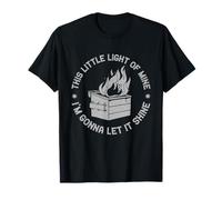 Retro This Little Light-of Mine Lil Dumpster Fire Vintage Camiseta