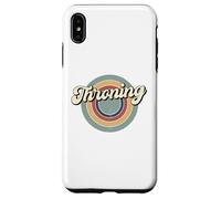 Retro Throning Cultura Sátira Social Escalada Flex Carcasa para iPhone XS MAX