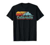 Retro Throwback Colorado Mountains Camiseta