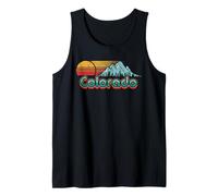 Retro Throwback Colorado Mountains Camiseta sin Mangas