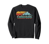 Retro Throwback Colorado Mountains Sudadera