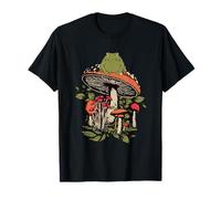 Retro Toad On Mushroom Cottagecore Forest Camiseta