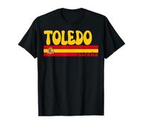 Retro Toledo Ciudad España Vintage Estética Verano Vacaciones Camiseta