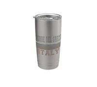 Retro Torre del Greco Italia Vaso térmico de acero inoxidable de doble pared