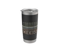 Retro Torreon México Vaso térmico de acero inoxidable de doble pared