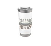 Retro Torreon México Vaso térmico de acero inoxidable de doble pared