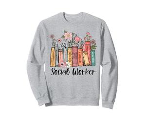 Retro Trabajador Social Trabajo Social Mes Libros Abogar Justicia Sudadera