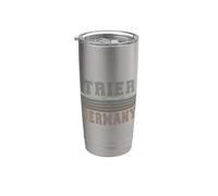 Retro Trier Alemania Vaso térmico de acero inoxidable de doble pared