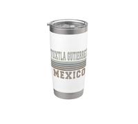 Retro Tuxtla Gutiérrez México Vaso térmico de acero inoxidable de doble pared