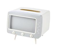 Retro TV | Soporte de teléfono multifunción, TV Shaped Dispenser Phone Holder for Bathroom/Living Room/Bedroom Dresser/Night Stand/Desk/Table