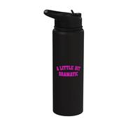 Retro Un Poco Dramático Drama Reina Sarcasmo Divertido Mordaza Stainless Steel Insulated Water Bottle
